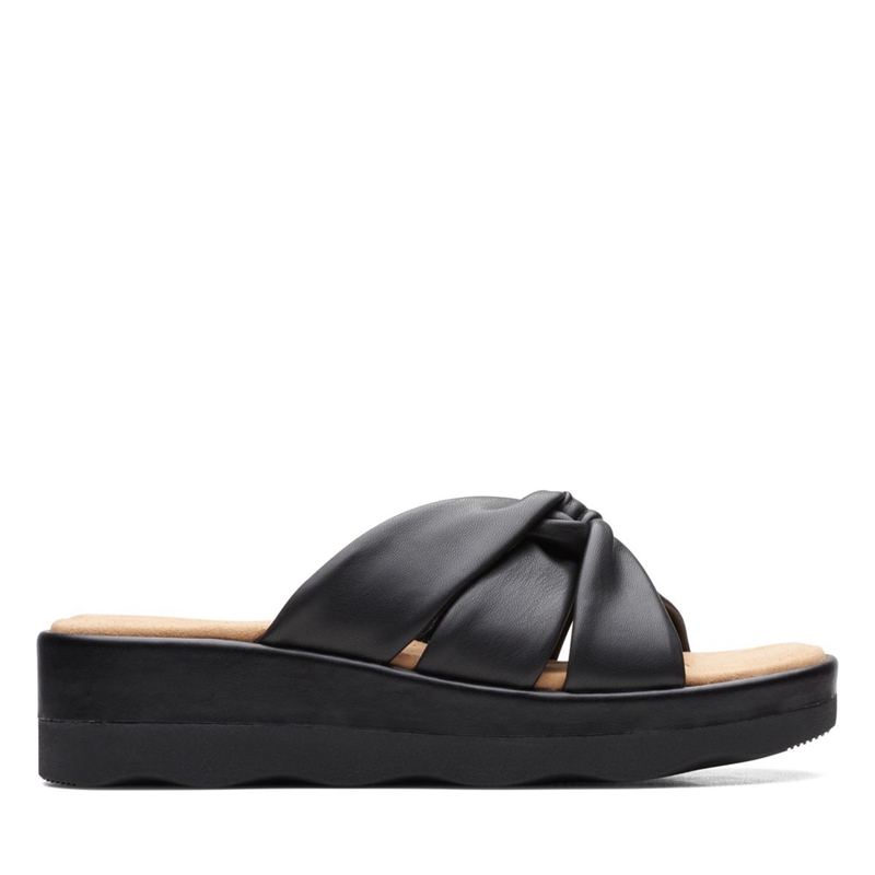 Black Women's Clarks Clara Charm Sandals | 2895140-NR