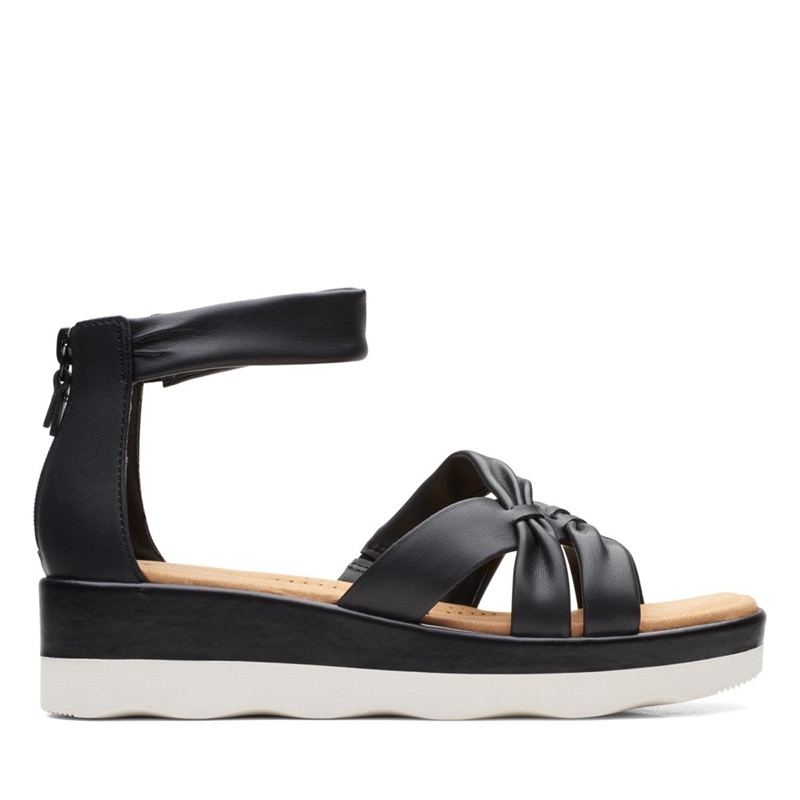 Black Women's Clarks Clara Rae Sandals | 4153608-RO