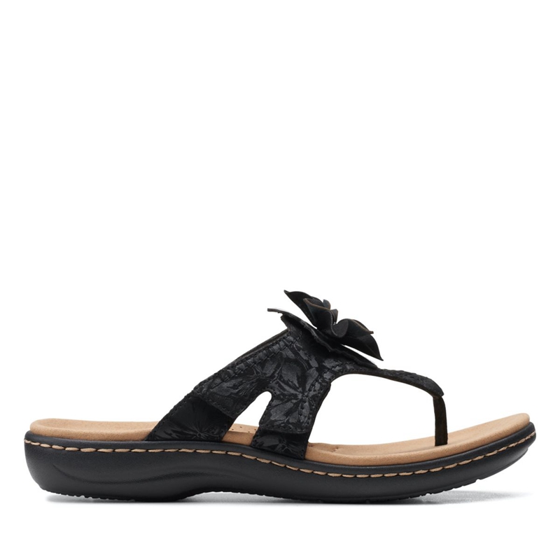 Black Women's Clarks Laurieann Gema Sandals | 8936120-GE