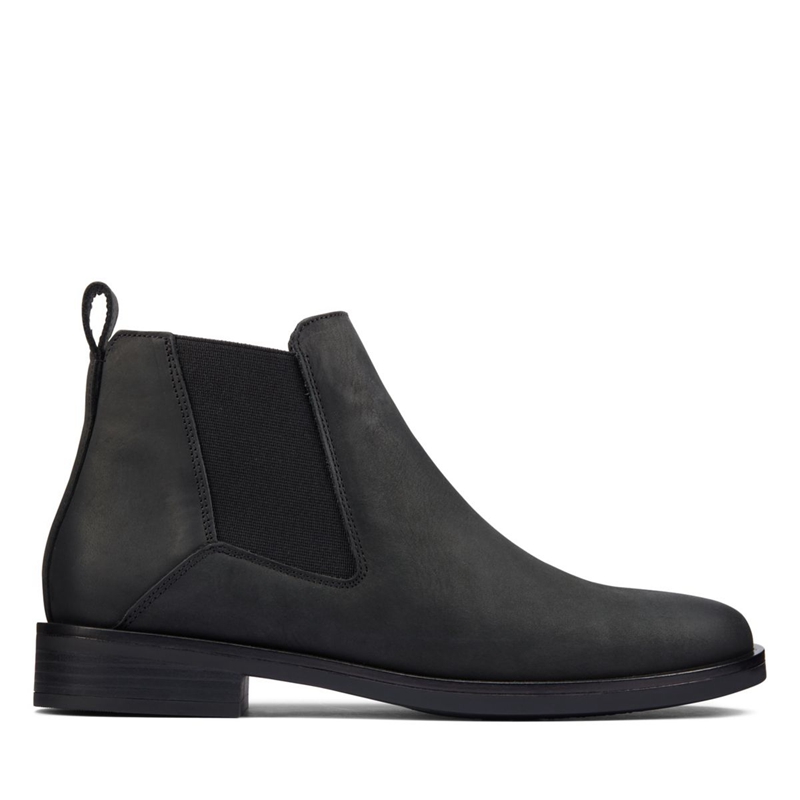 Black Women's Clarks Memi Top Leather Chelsea Boots | 4306712-DH