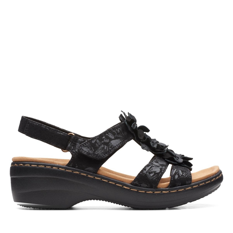 Black Women's Clarks Merliah Sheryl Sandals | 6782153-DK