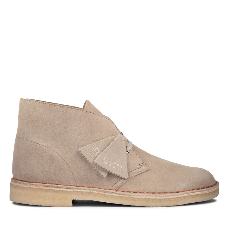 Brown Men's Clarks Sand Suede Ankle Boots | 8046135-PT