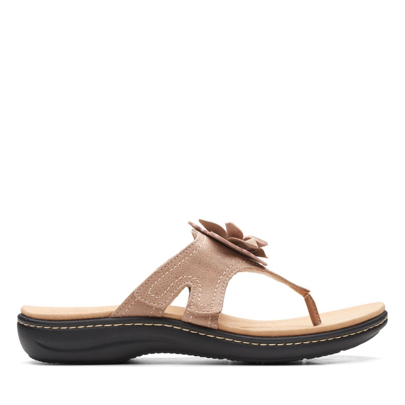 Brown Women's Clarks Laurieann Gema Sand Interest Sandals | 1405678-ND