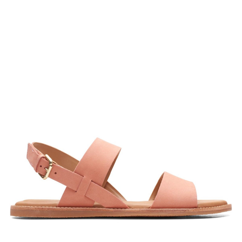 Light Coral Women's Clarks Karsea Strap Sandals | 9812307-CQ