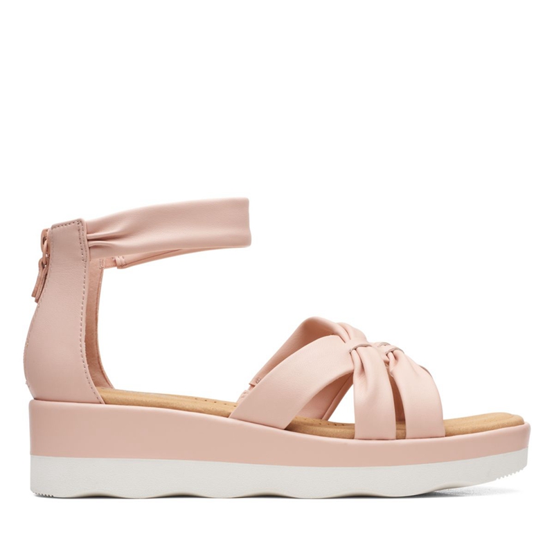 Light Pink Women's Clarks Clara Rae Sandals | 2193586-ZI