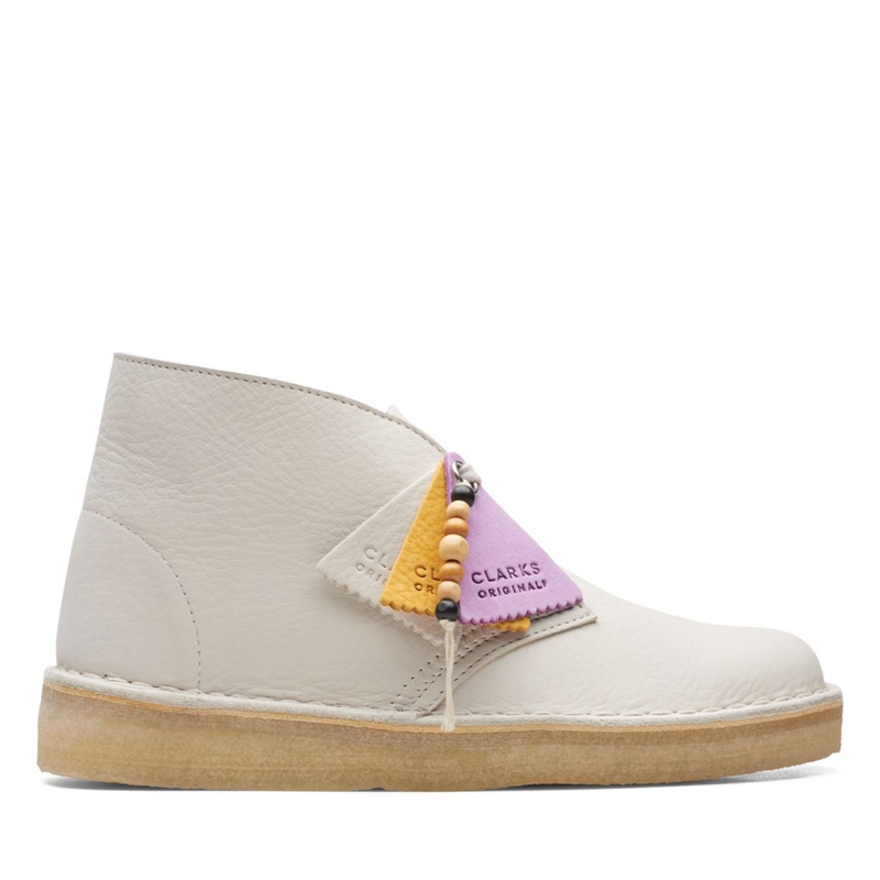 White Women's Clarks Coal Nubuck Desert Boots | 8130546-PT