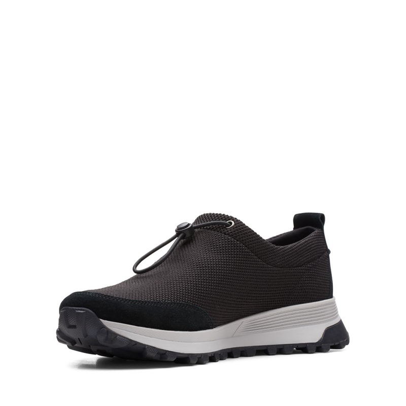 Black Men's Clarks ATL Trek Vibe Synthetic Sneakers | 3201869-IU