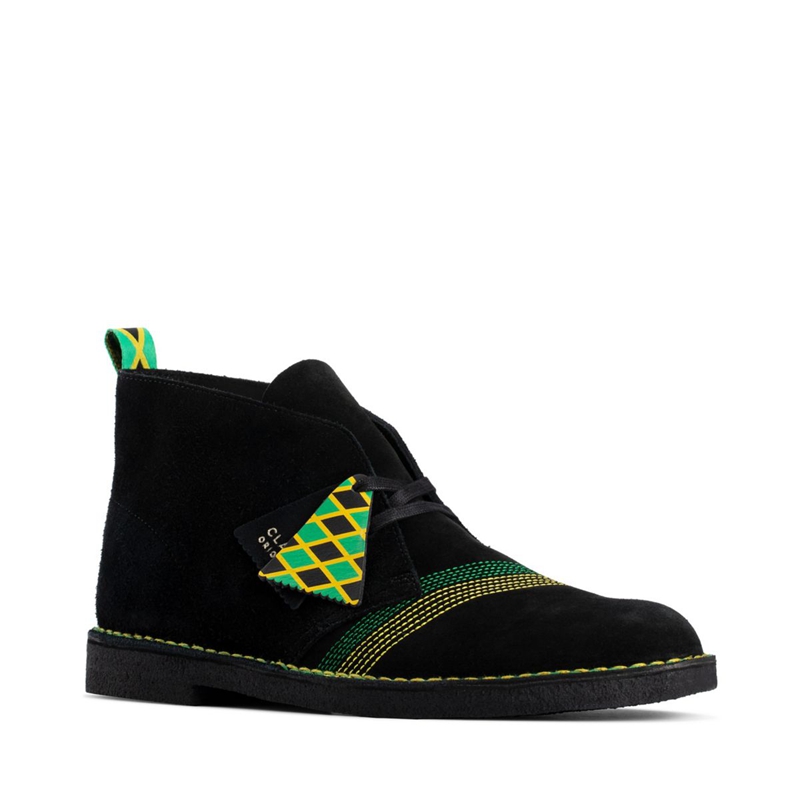 Black Men's Clarks Jamaica /Multi Chukka Boots | 2958014-GJ