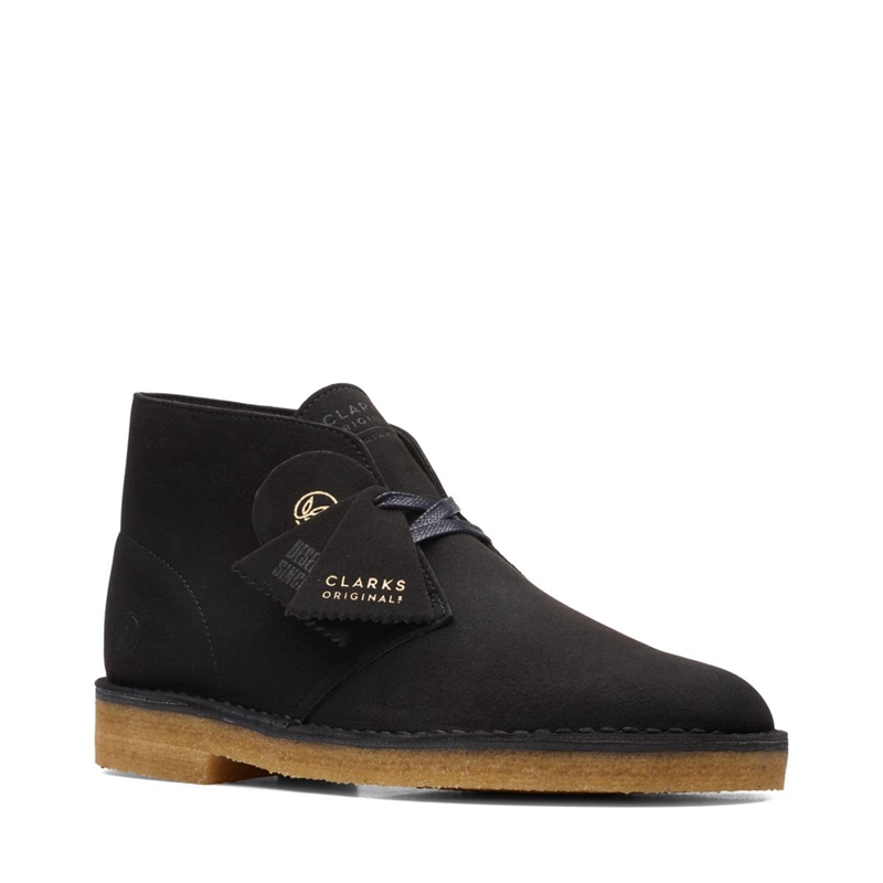 Black Men's Clarks Pale Desert Boots | 4630157-RH