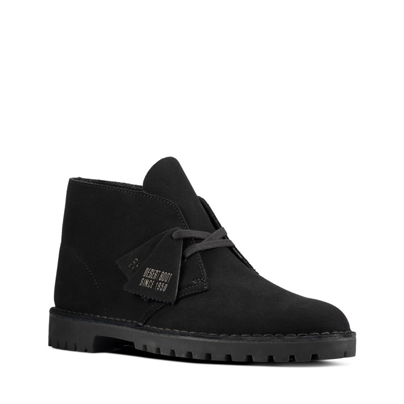 Black Men's Clarks Rock Sde Desert Boots | 5692847-LX