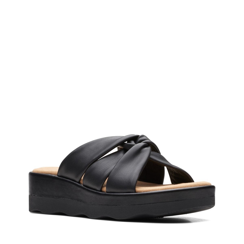 Black Women's Clarks Clara Charm Sandals | 2895140-NR