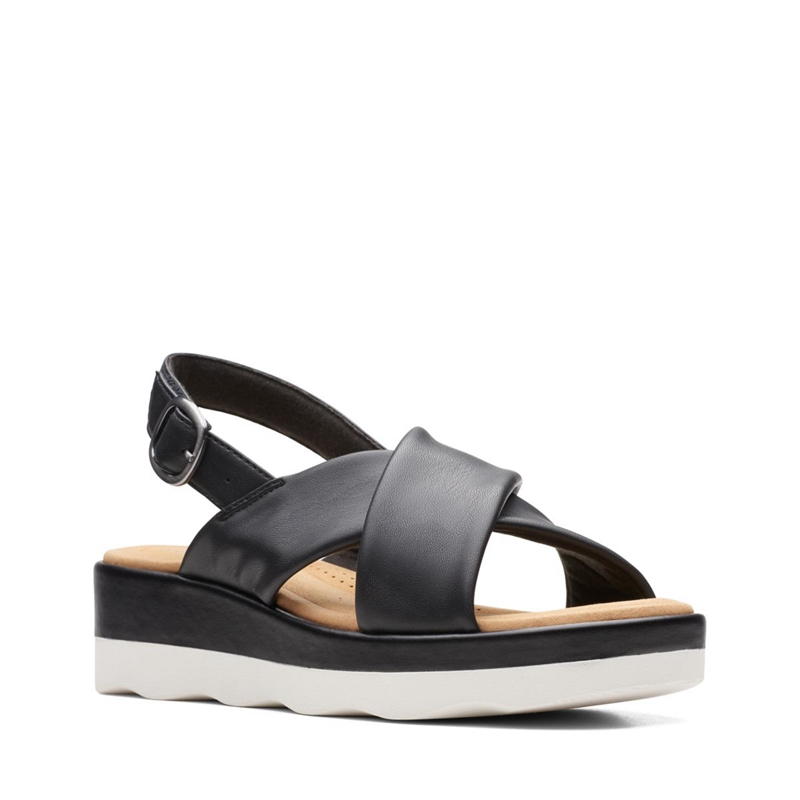 Black Women's Clarks Clara Cove Sandals | 3625891-OM