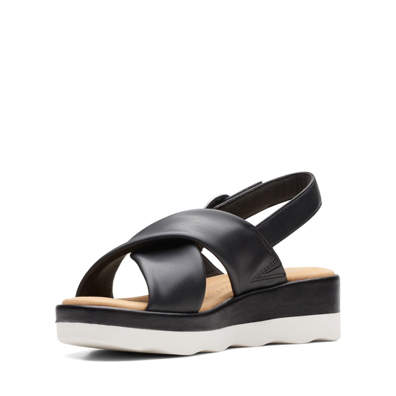 Black Women's Clarks Clara Cove Sandals | 3625891-OM