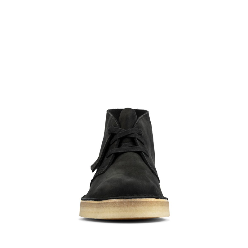 Black Women's Clarks Coal Nubuck Desert Boots | 4576082-BI