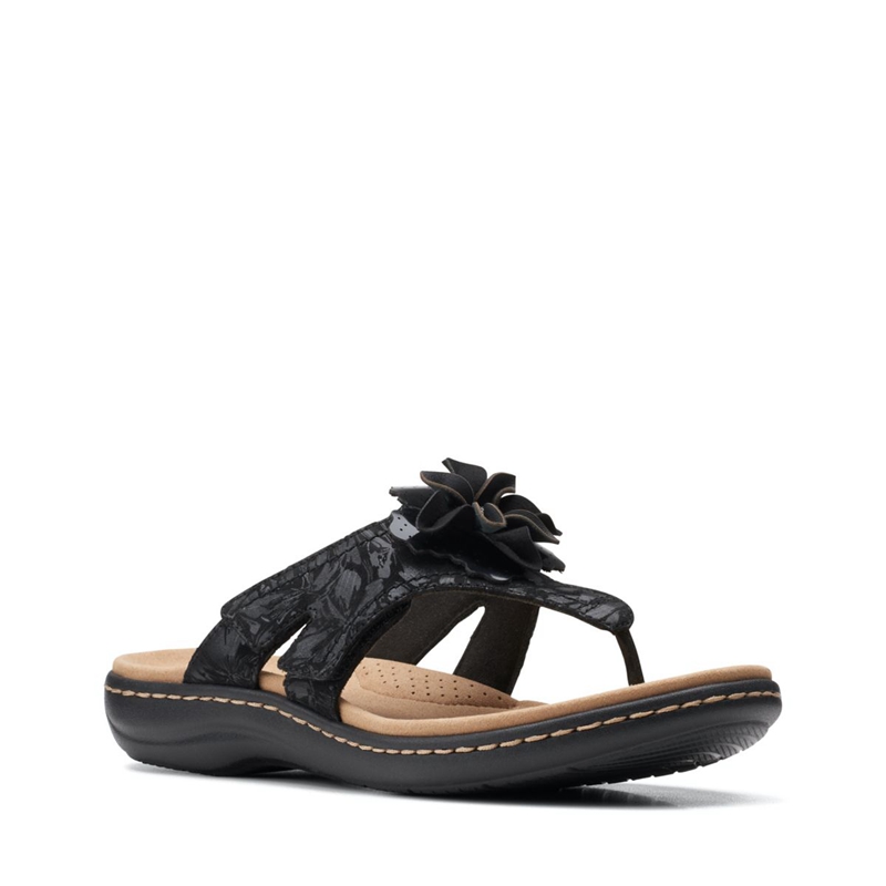 Black Women's Clarks Laurieann Gema Sandals | 8936120-GE