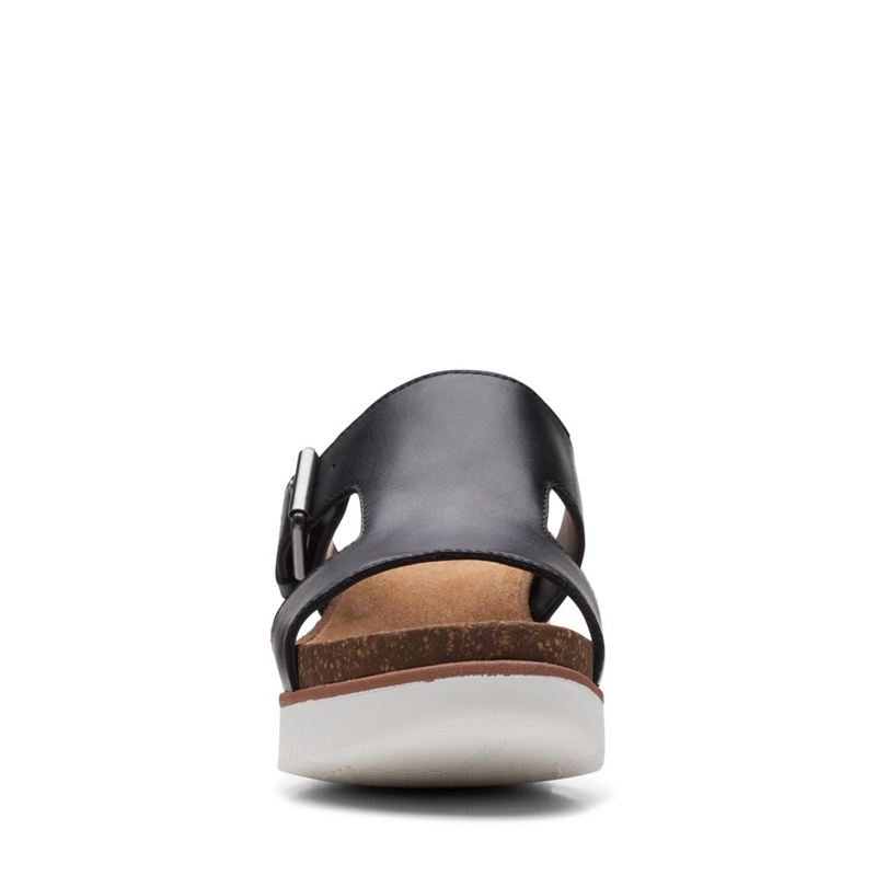 Black Women's Clarks Lizby Ease Leather Sandals | 1849573-IE