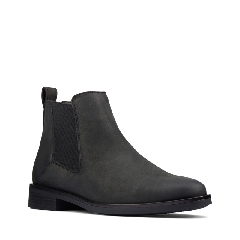 Black Women's Clarks Memi Top Leather Chelsea Boots | 4306712-DH