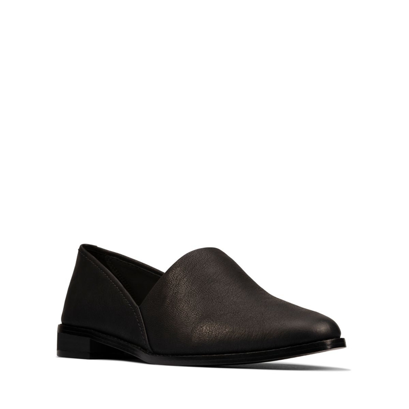 Black Women's Clarks Pure Easy Leather Pumps | 7102458-MJ