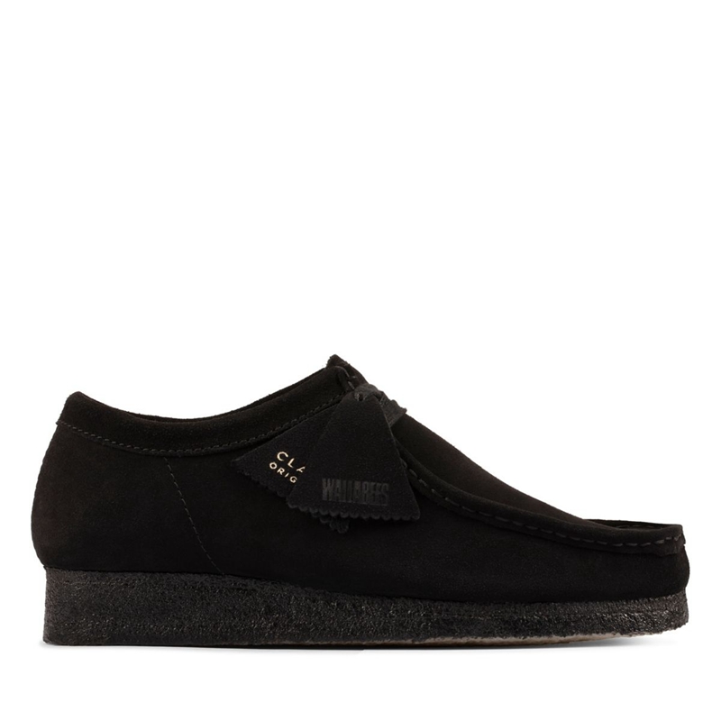 Black Women\'s Clarks Wallabee Sde Slip Ons | 9538147-QJ