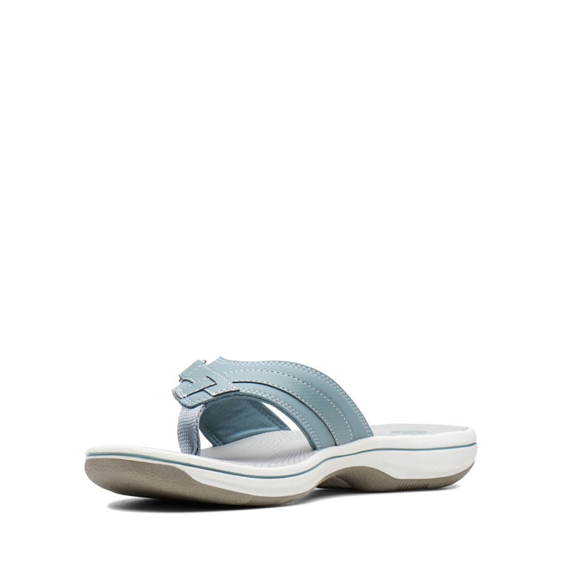 Blue Women's Clarks BREEZE SEA Flip Flops | 3419725-IC