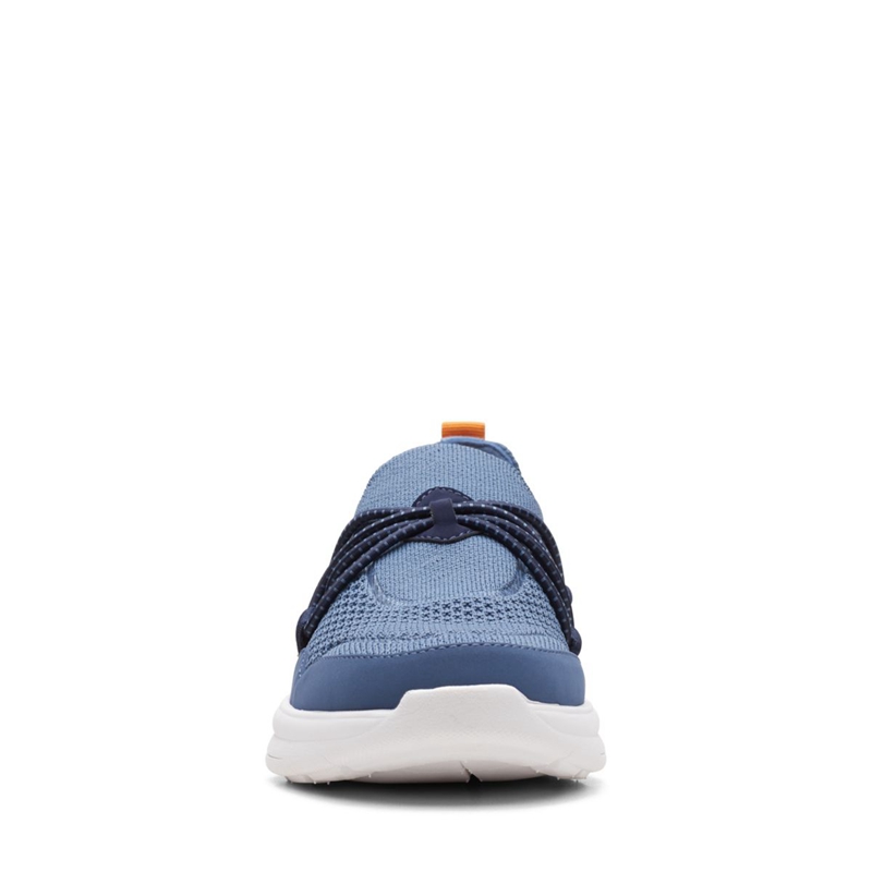 Blue Women's Clarks Ezera Run Combi Sneakers | 4052761-RA