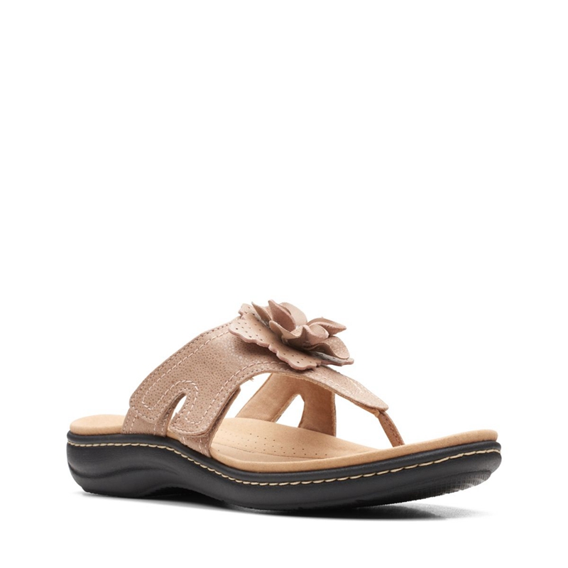 Brown Women's Clarks Laurieann Gema Sand Interest Sandals | 1405678-ND