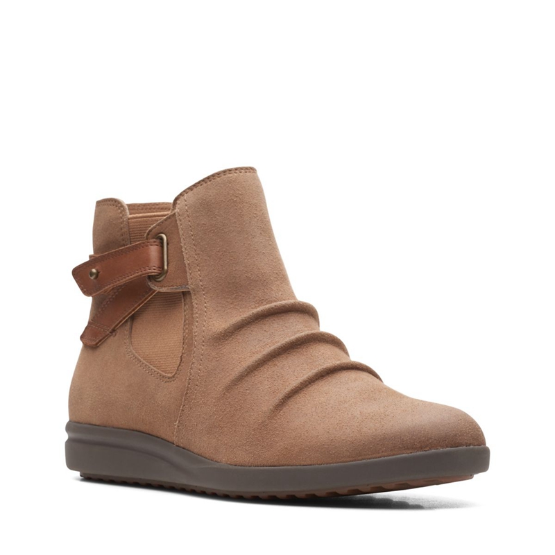 Brown Women's Clarks Tamzen Mid Desert Boots | 4729380-IX