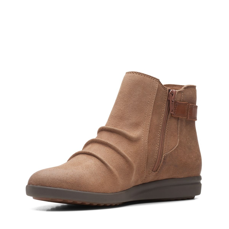 Brown Women's Clarks Tamzen Mid Desert Boots | 4729380-IX