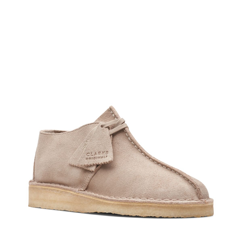 Brown Women's Clarks Trek. Sand Suede Slip Ons | 7142569-BK