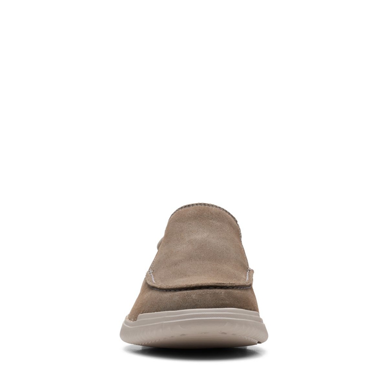 Grey Men's Clarks Donaway Free Stone Slip Ons | 9063874-OK