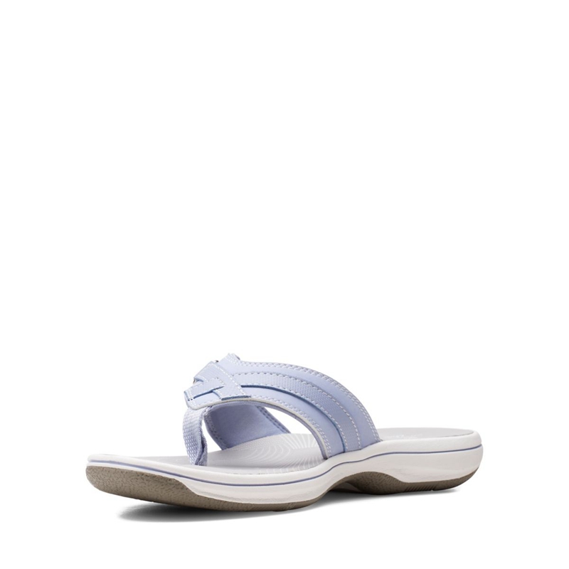 Lavender Women's Clarks BREEZE SEA Flip Flops | 3657289-LN