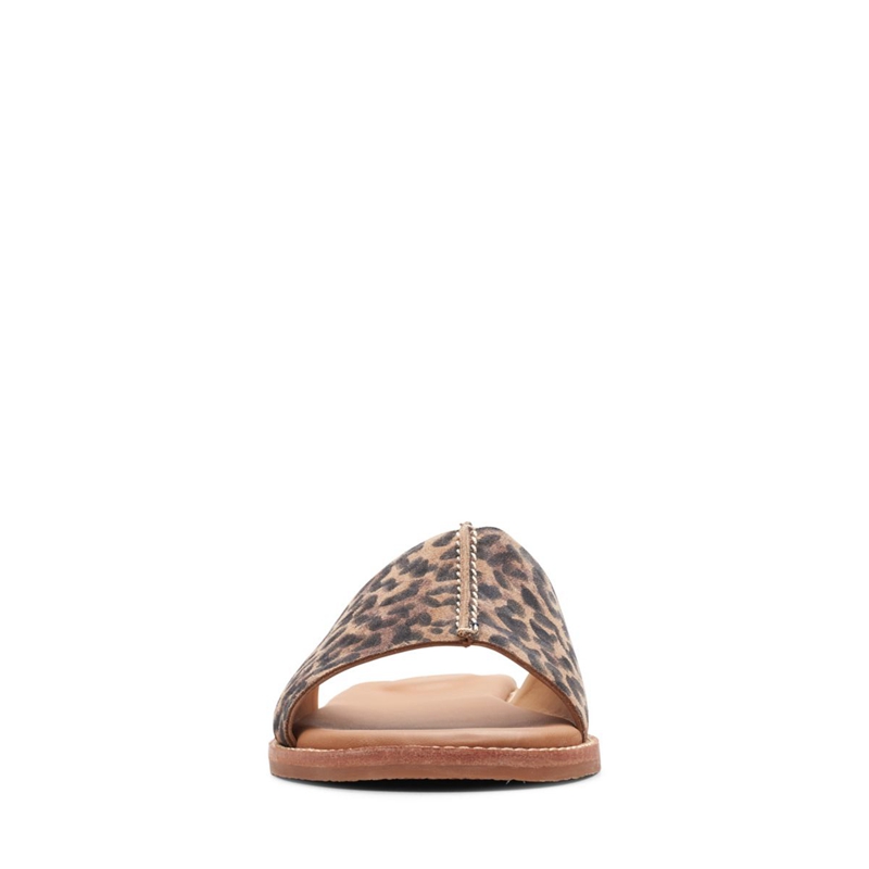 Leopard Women's Clarks Karsea Mule Print Sandals | 8735462-VF