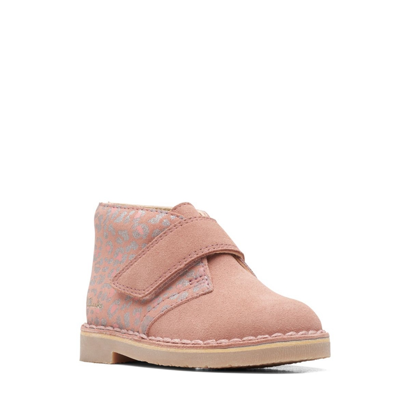 Light Pink Kids' Clarks 2 Toddler Combi Chukka Boots | 8350479-YJ