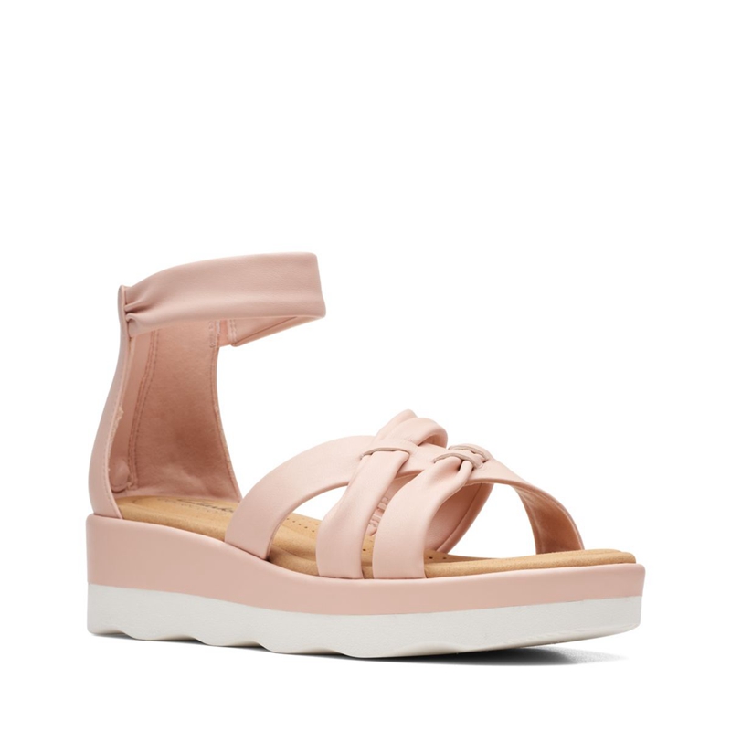 Light Pink Women's Clarks Clara Rae Sandals | 2193586-ZI