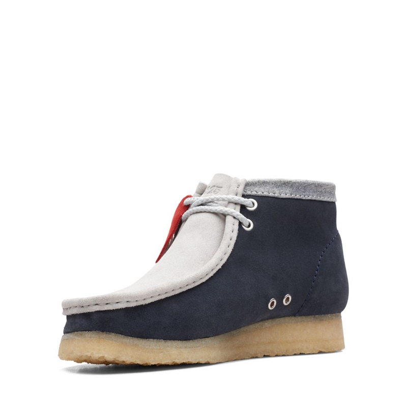 Navy / Grey Men's Clarks VCY Booties | 8307495-BG