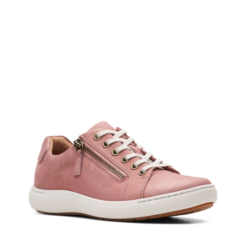 Rose Women's Clarks Nalle Lace Rose Sneakers | 2178395-PZ