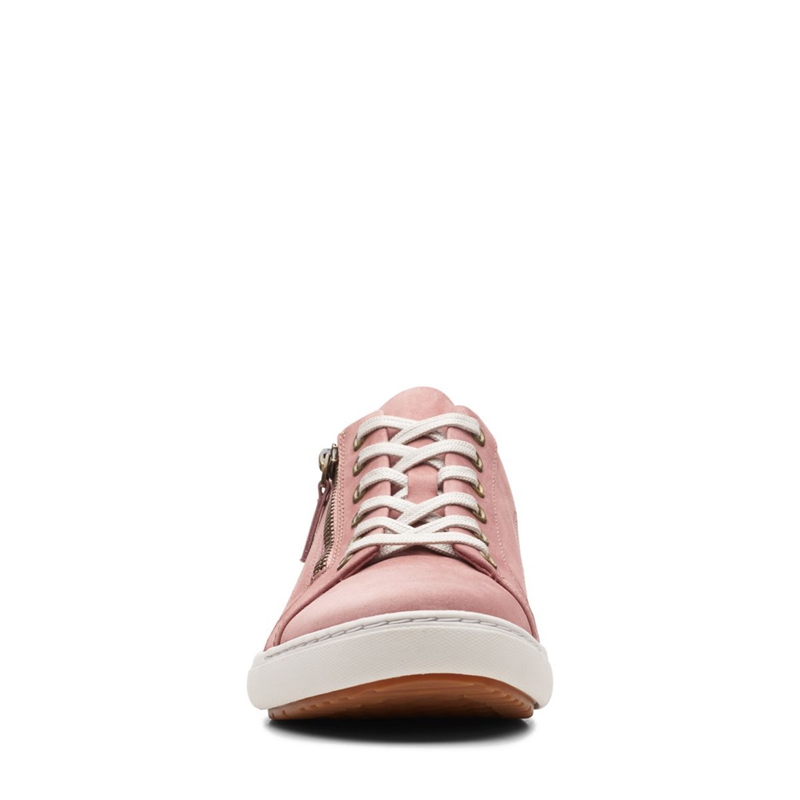 Rose Women's Clarks Nalle Lace Rose Sneakers | 2178395-PZ