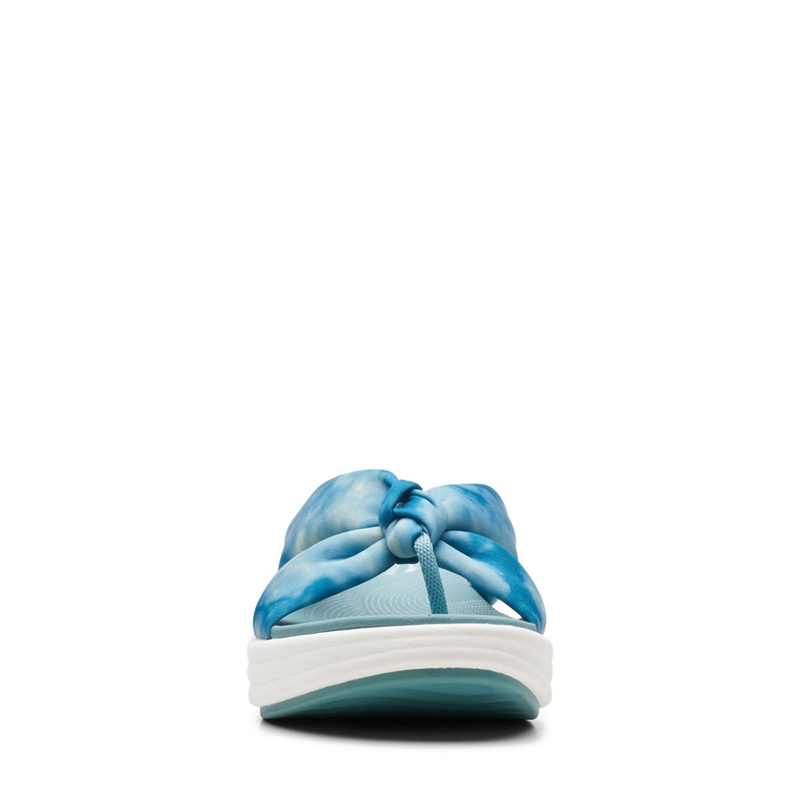 Turquoise Women's Clarks Drift Ave Teal Combi Sandals | 4150736-AW