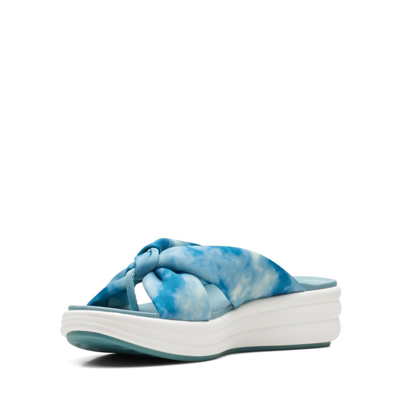 Turquoise Women's Clarks Drift Ave Teal Combi Sandals | 4150736-AW