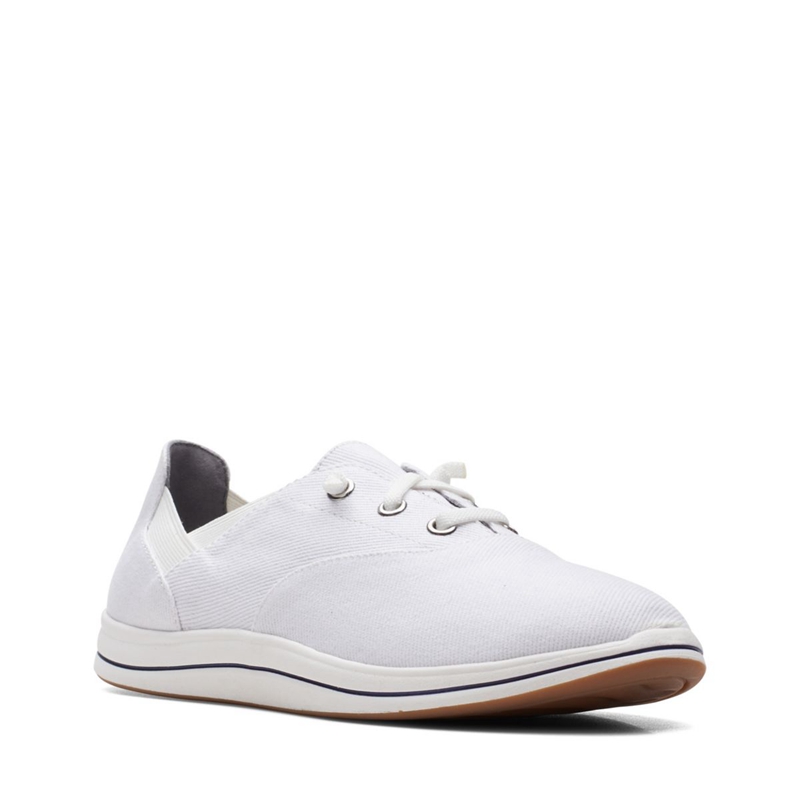 White Women's Clarks Breeze Ave Sneakers | 6458397-SW